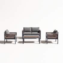 4-Seat Aluminum Outdoor Lounge Set