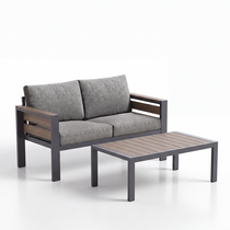 4-Seat Aluminum Outdoor Lounge Set
