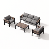 5-Seat Aluminum Outdoor Lounge Set